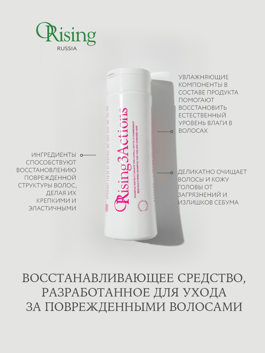 Восстанавливающий шампунь Orising 3 Actions Restructuring Shampoo