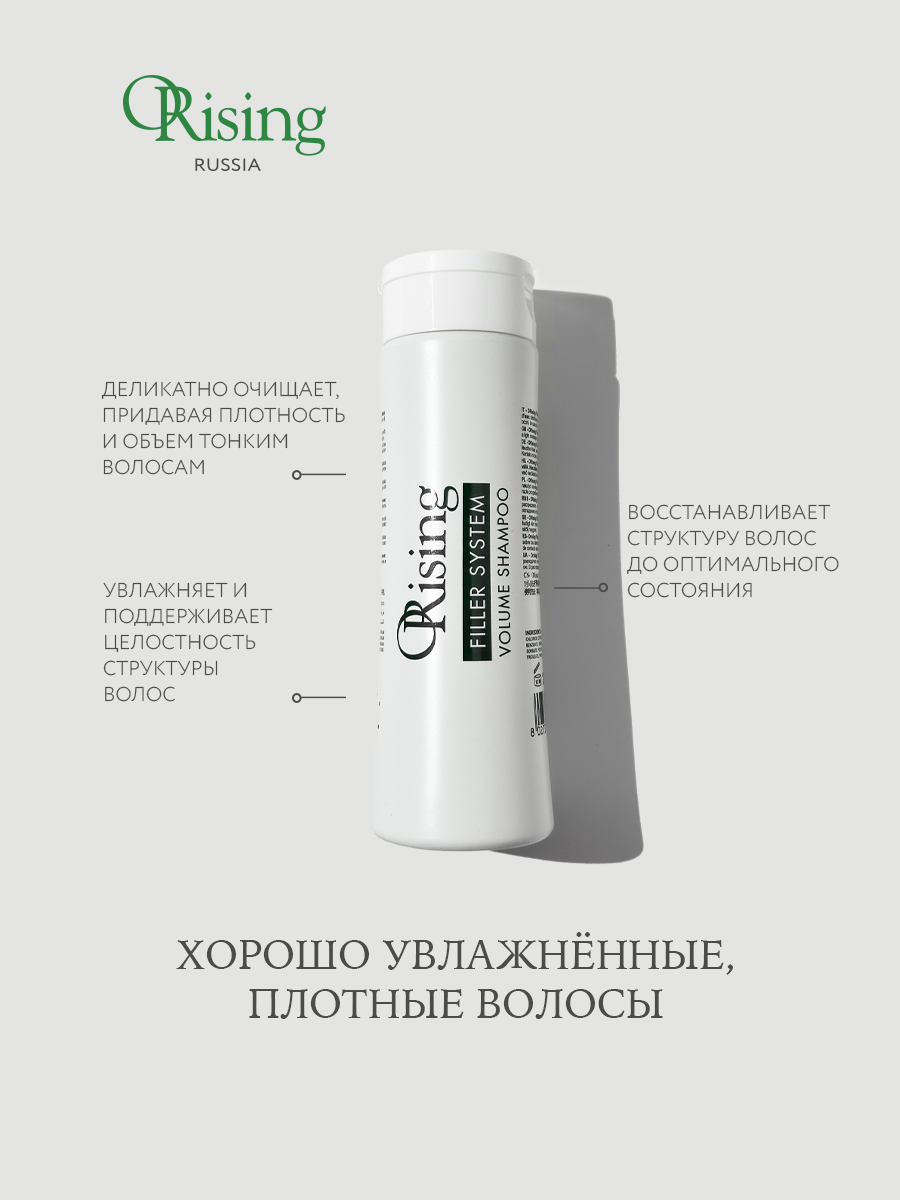 Шампунь для объема волос с гиалуроновой кислотой и кератином Orising Hair Filler System Shampoo