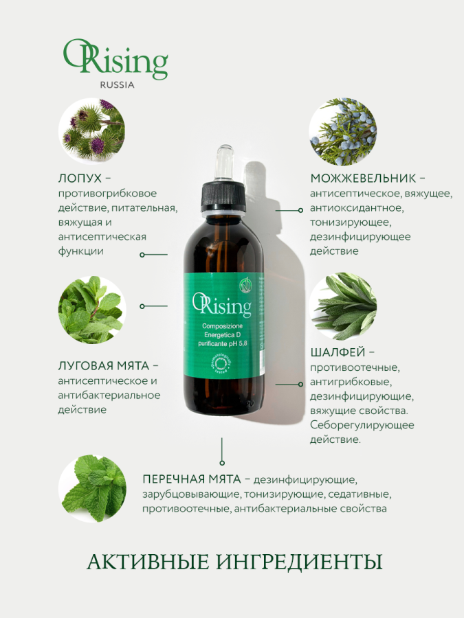 Orising - Energetic Composition D Scalp Cleanser, groen